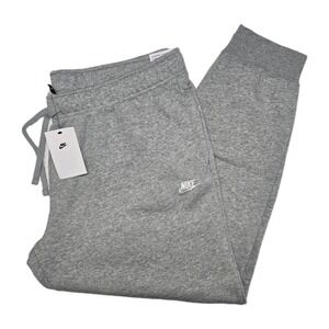 Nike Womens NWT Sweatpants Joggers Standard Fit Mid Rise Gray Plus Size 2X